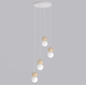 Lampa wisząca Loop biały 4x G9 - Emibig