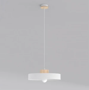 Lampa wisząca Kivi biały 1x E27 - Emibig