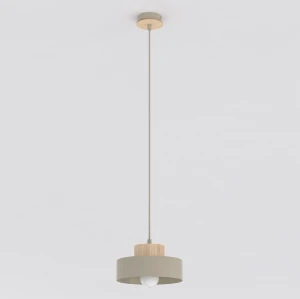 Lampa wisząca Kivi beżowy 1x E27 - Emibig