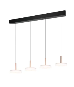 Lampa wisząca Celeste brązowy i odcienie brązu, czarny LED zintegrowany 354910465 - Trio