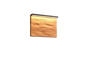 Kinkiet Kalea drewno jasne i ciemne LED zintegrowany 255510130 - Trio