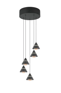 Lampa wisząca Romeo czarny LED zintegrowany 337030532 - Trio