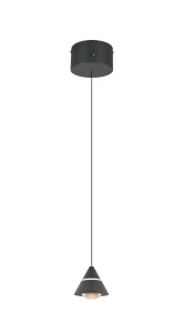 Lampa wisząca Romeo czarny LED zintegrowany 337010132 - Trio