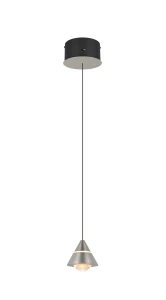 Lampa wisząca Romeo srebrny i odcienie srebra LED zintegrowany 337010107 - Trio