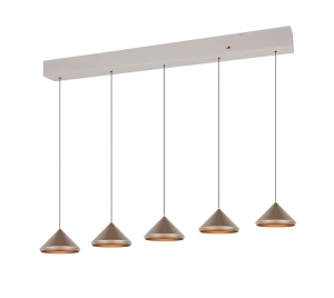 Lampa wisząca Laguna brązowy i odcienie brązu LED zintegrowany 336210565 - Trio