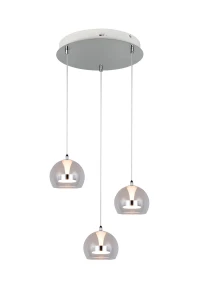 Lampa wisząca Flynt szary i odcienie szarości LED zintegrowany 331630306 - Trio