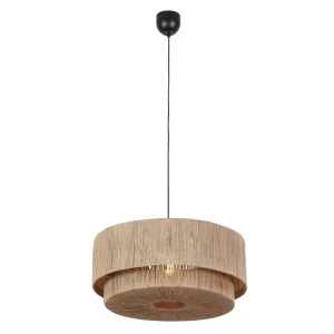 Lampa wisząca Smilla naturalny, czarny E27 366890136 - Trio