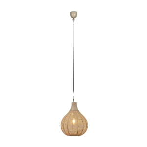 Lampa wisząca Janne naturalny, czarny E27 366790136 - Trio