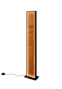 Lampa podłogowa Kalea drewno jasne i ciemne LED zintegrowany 455510130 - Trio