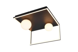 Lampa sufitowa Arola czarny, biały LED zintegrowany 638110132 - Trio