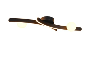 Lampa sufitowa Napoli czarny, biały LED zintegrowany 637910232 - Trio
