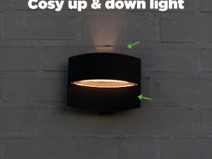 Kinkiet zewnętrzny Lotus czarny LED zintegrowany 5193201012 - Lutec