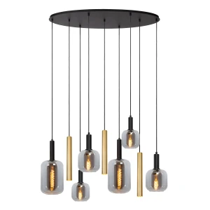 Lampa wisząca Joanet złoty i odcienie złota, czarny E27 45494/19/96 - Lucide