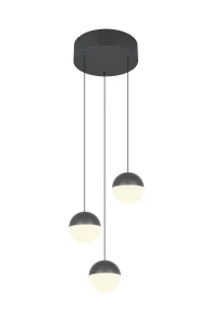 Lampa wisząca Senta czarny i odcienie czerni LED zintegrowany R33553342 - RL