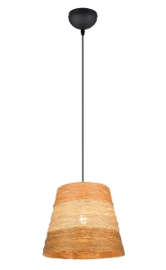 Lampa wisząca Joeline czarny, brązowy i odcienie brązu E27 R31731926 - RL