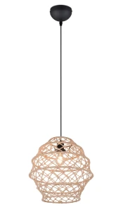 Lampa wisząca Hive czarny, naturalny E27 R31681936 - RL