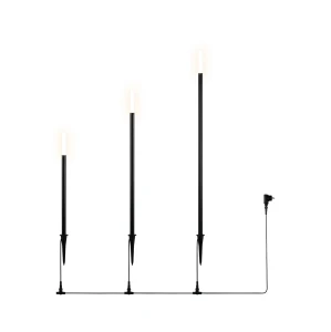 Lampa zewnętrzna stojąca Stick czarny LED zintegrowany R45853632 - RL