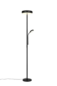 Lampa podłogowa Palermo czarny, biały LED zintegrowany R45741132 - RL