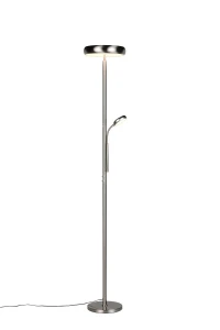 Lampa podłogowa Palermo srebrny i odcienie srebra, biały LED zintegrowany R45741107 - RL