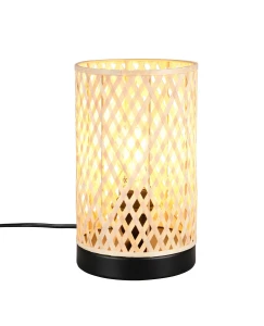 Lampa stołowa Laurent czarny, naturalny E27 R56091932 - RL