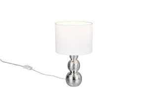 Lampa stołowa Lova srebrny i odcienie srebra, biały E27 R56541089 - RL