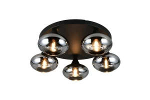 Lampa sufitowa Divina szary i odcienie szarości E14 R66645054 - RL