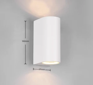 Kinkiet zewnętrzny Orvie Dl231204260 biały matowy GU10 - Trio