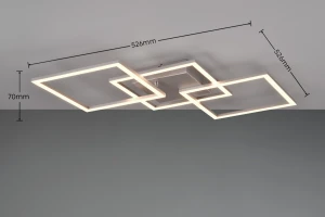 Lampa sufitowa Astril Dl187-64493 srebrny, tytanowy LED zintegrowany - RL