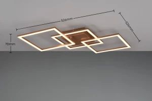 Lampa sufitowa Astril Dl165-64493 kawowy, brązowy LED zintegrowany - RL