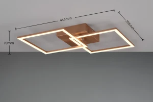 Lampa sufitowa Astril Dl165-64492 kawowy, brązowy LED zintegrowany - RL