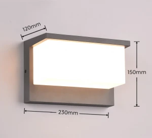 Kinkiet zewnętrzny Jevello Dl142240960 antracyt, biały LED zintegrowany - Trio