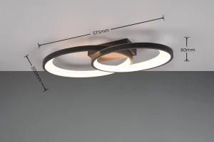 Lampa sufitowa Halonis Dl134-64482 czarny, biały LED zintegrowany - RL