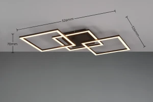 Lampa sufitowa Astril Dl132-64493 czarny mat LED zintegrowany - RL