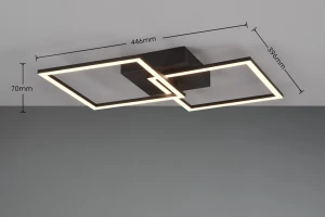 Lampa sufitowa Astril Dl132-64492 czarny mat LED zintegrowany - RL