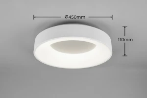 Lampa sufitowa Avelon Dl131671210 biały matowy LED zintegrowany - Trio