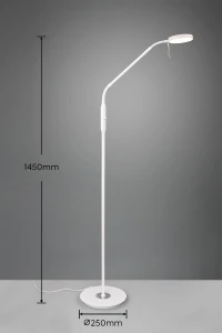Lampa podłogowa Nemio Dl131423310 biały matowy LED zintegrowany - Trio