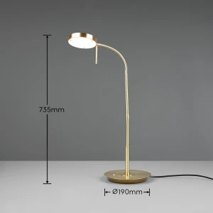 Lampa stołowa Nemio Dl108523310 mosiądz mat LED zintegrowany - Trio