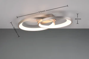 Lampa sufitowa Halonis Dl107-64482 nikiel mat LED zintegrowany - RL