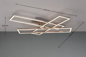 Lampa sufitowa Tessora Dl107-64423 nikiel mat LED zintegrowany - RL
