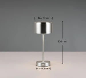 Lampa stołowa Karya Dl107-59151 nikiel mat LED zintegrowany - RL
