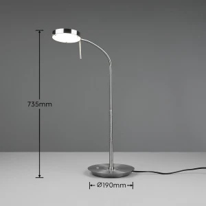 Lampa stołowa Nemio Dl107523310 nikiel mat LED zintegrowany - Trio