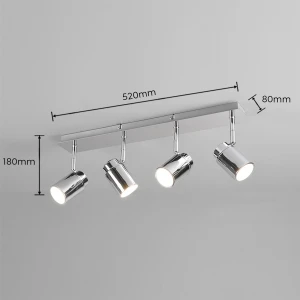 Lampa sufitowa Brisa Dl406880400 chrom GU10 - Trio