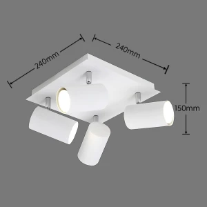 Reflektor Vantos Dl401802430 biały GU10 - Trio