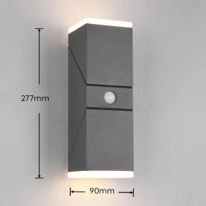 Kinkiet zewnętrzny Hador Dl242270669 antracyt LED zintegrowany - Trio