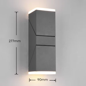 Kinkiet zewnętrzny Hador Dl242270660 antracyt LED zintegrowany - Trio