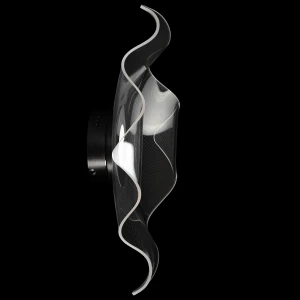 Kinkiet No.2 chrom, transparentny 50 cm - Altavola