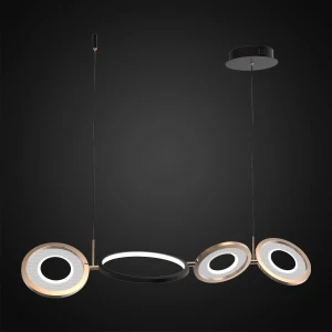 Lampa wisząca No.4 czarny, Złoty 150 cm - Altavola