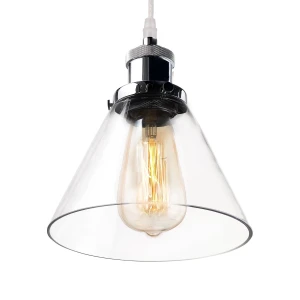 Lampa wisząca New York Loft chrom, transparentny 18 cm - Altavola
