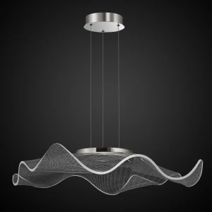 Lampa wisząca No.2 chrom, transparentny 50 cm - Altavola
