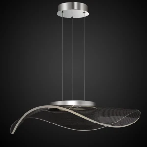 Lampa wisząca No.1 chrom, transparentny 47 cm - Altavola